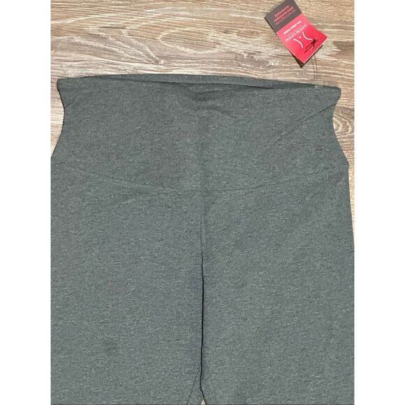 Yummie Tummie gray black cotton wow leggings shape wear 2pk L - Picture 3 of 10